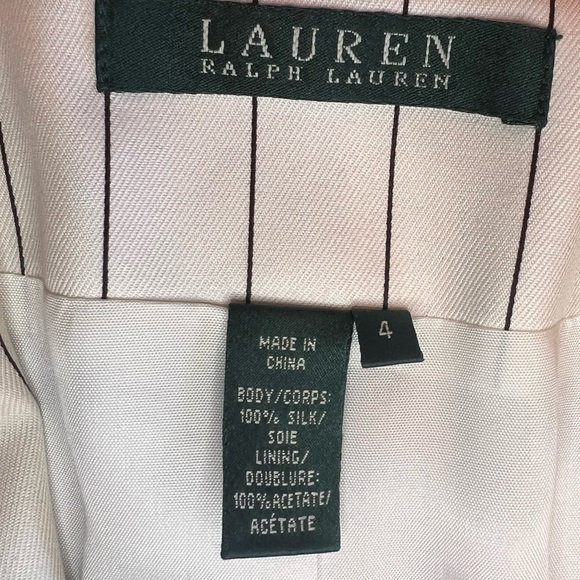 Ralph Lauren Silk Striped Suit Size 4 Old Money - Picture 9 of 16